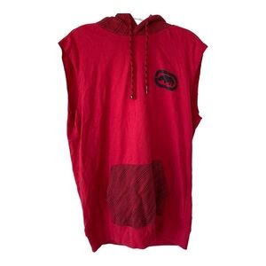 Ecko Unlimited Red Sleeveless Hoodie